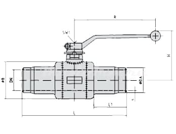 Шаровые краны с концами под приварку полный проход BBF/KSF-V-HS DN 15-200