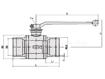 Шаровые краны с концами под приварку Стандартный проход BBF/KSF-R-HS DN 15-200